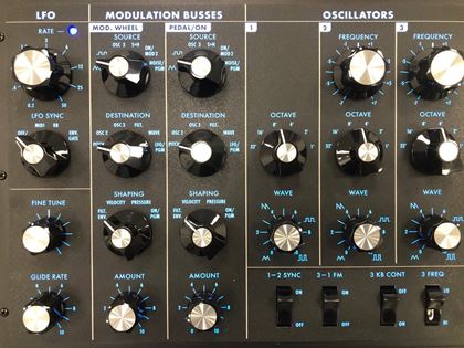 Moog-Aluminum Minimoog Voyager Blue #96 